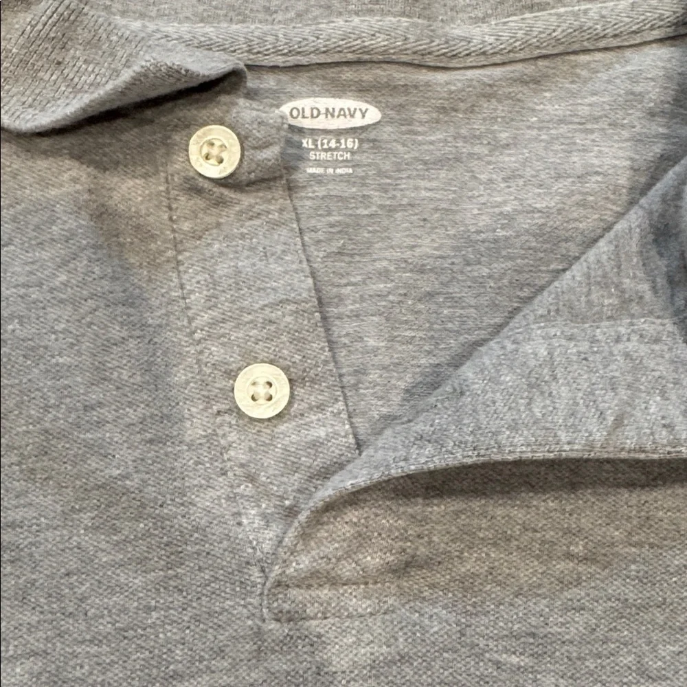 Old Navy Heather Gray Polo Shirt Size XL 14/16 Boys